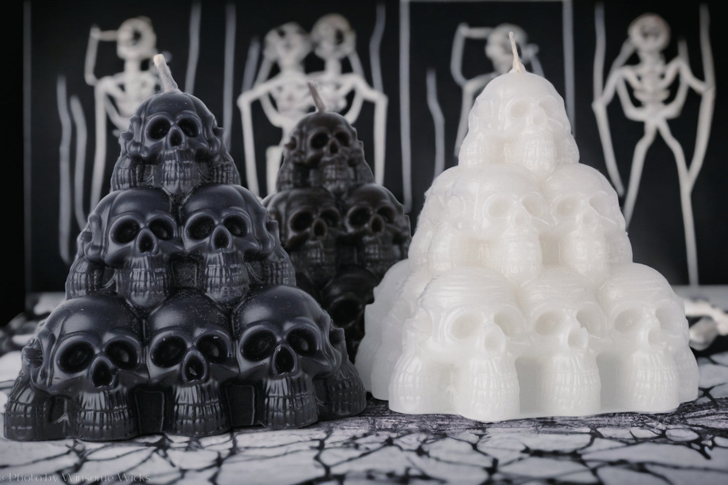 Skull Pyramid Candle