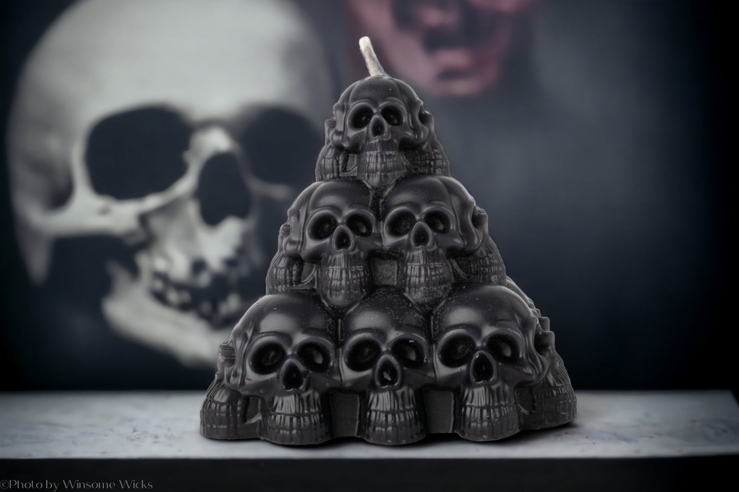 Skull Pyramid Candle