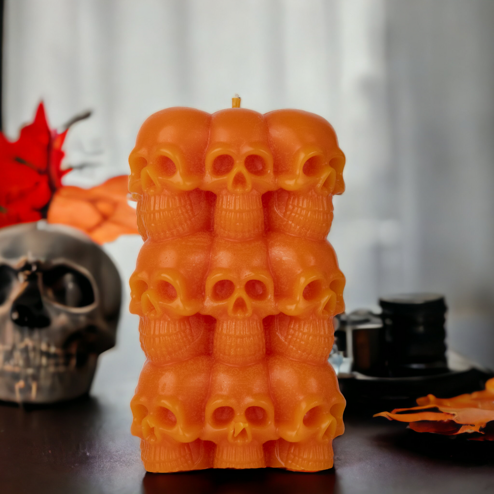 Skull Tower Candle